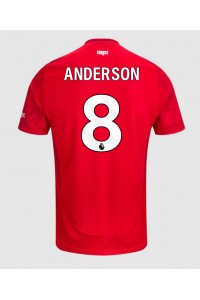 Nottingham Forest Elliot Anderson #8 Fotballdrakt Hjemme Klær 2024-25 Korte ermer